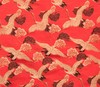 名称：红地仙鹤纹织锦缎
 
类别：丝织品
尺寸： 
年代：公元21世纪
描述:现代丝织技艺代表作

